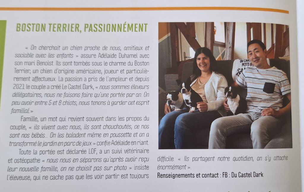 Un article dans le journal du village 